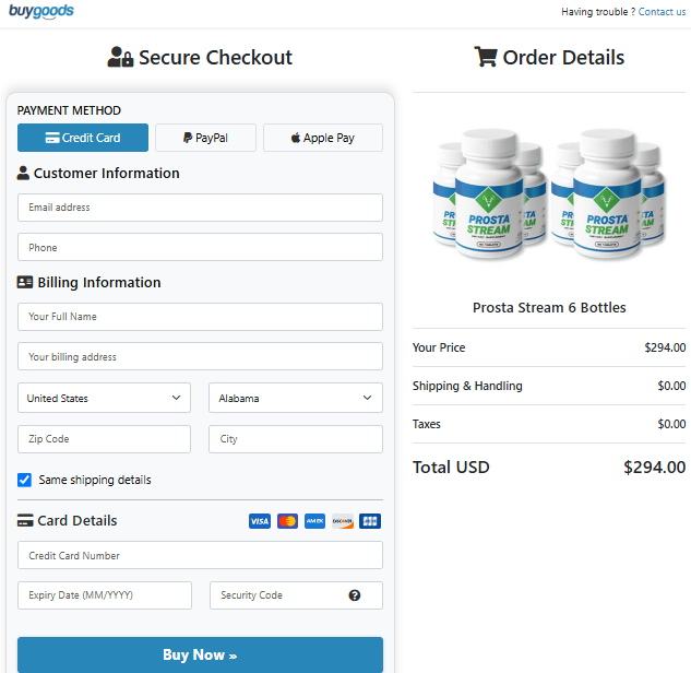 prostastream-order-page